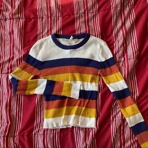 striped sweater long sleeve